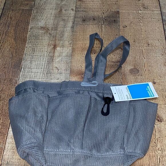 Room Essentials Mesh Shower Caddy Portable Mesh Dorm Travel Tote Organizer,gray - Picture 4 of 5